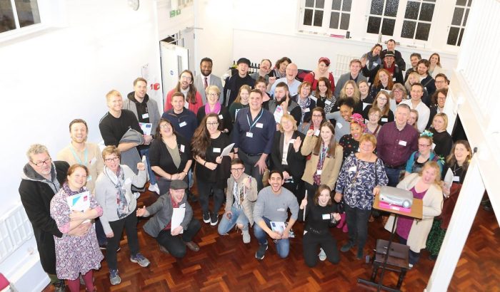 Image of Mercury Creatives gathered in a crowd