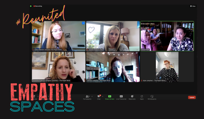 The Paper Birds meet with PSBK to talk about Empathy Spaces, their joint project funded by The British Council